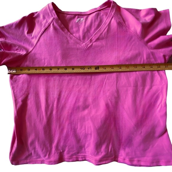 ProSpirit Athletic Gear Women’s Barbie Pink Short Sleeve V-Neck T-Shirt Sz XL - Picture 5 of 6